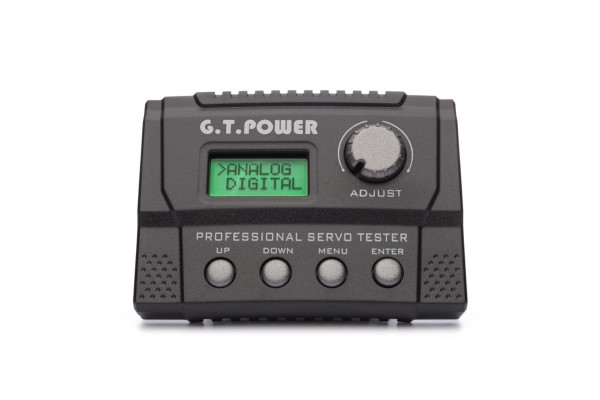 Fesjoy GT POWER – Testeur De Servo Professionnel Multis Modes – Écran LCD, Entrée 7,4-12V – Pour RC Avion, Hélico, Auto – Vérification Vitesse, Neutralité, Bande Morte
